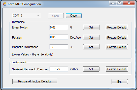 navXConfigurationToolPrimaryDisplay